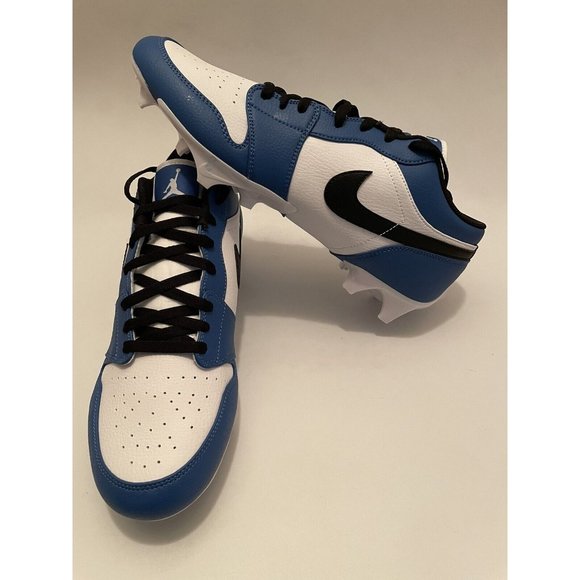 Nike Air Jordan 1 Low TD White Royal Football Cleats FJ6245-104 Men’s Size 13 US main image 5